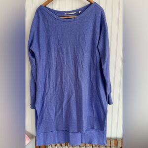Soft Surroundings periwinkle Blue Crew Neck Sweater size M